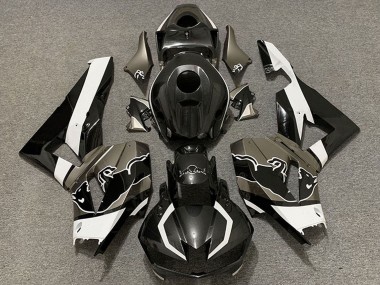 Descuento Carenados Moto Honda CBR600RR 2013-2023 - Negro FibraCarbono Blanco Toro