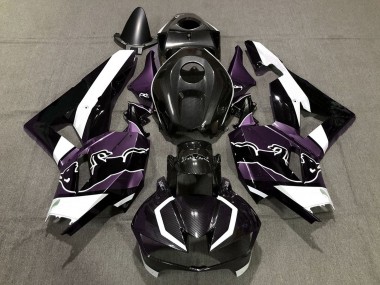 Descuento Carenados Moto Honda CBR600RR 2013-2023 - Negro FibraCarbono Blanco Púrpura Toro