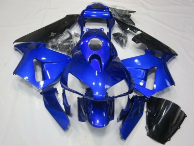 Descuento Carenado Moto Honda CBR600RR 2003-2004 - Azul Negro Brillante