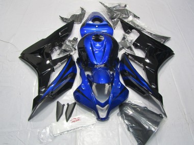 Descuento Kits Carenado Moto Honda CBR600RR 2007-2008 - Azul Negro Brillante