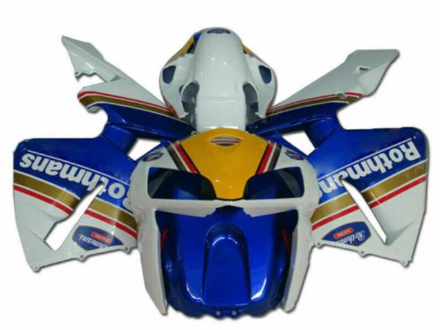 Descuento Carenados Moto Honda CBR600RR 2005-2006 - Azul Oro Rojo Blanco Rothmans