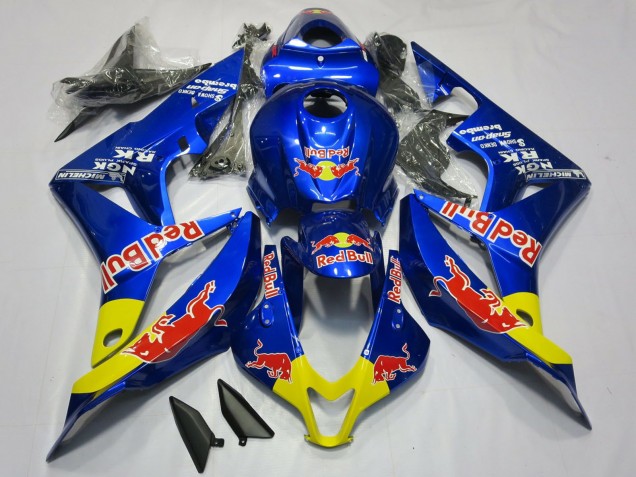 Descuento Carenados Moto Honda CBR600RR 2007-2008 - Azul Amarillo Rojo Bull