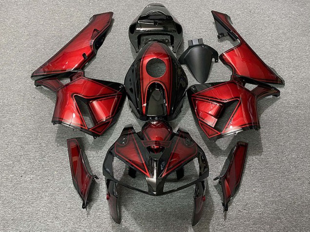 Descuento Carenados Moto Honda CBR600RR 2005-2006 - Rojo Profundo Caramelo