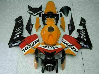 Descuento Carenados Moto Honda CBR600RR 2005-2006 - Naranja Blanco Rojo Negro Repsol