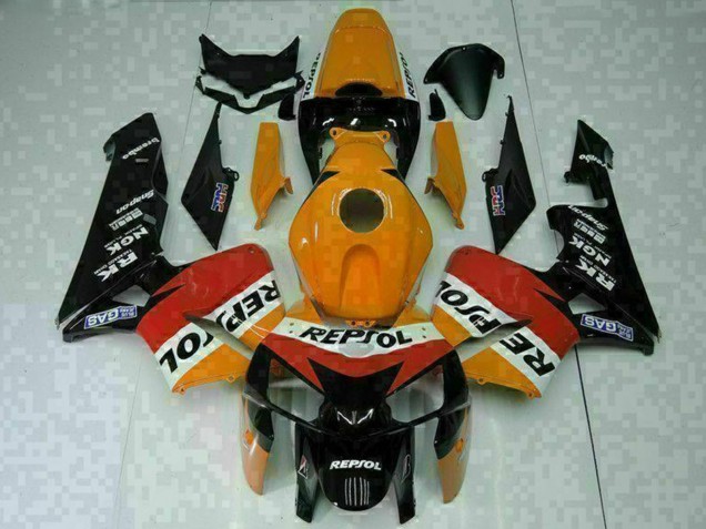 Descuento Carenados Moto Honda CBR600RR 2005-2006 - Naranja Blanco Rojo Negro Repsol