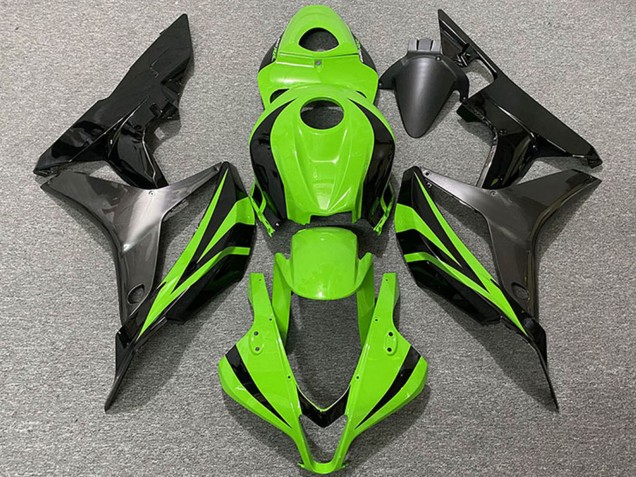 Descuento Carenados Moto Honda CBR600RR 2007-2008 - Verde Negro Brillante Gris OEM Estilo
