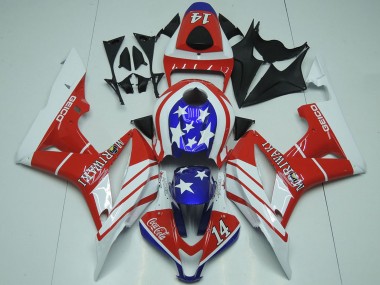 Descuento Carenados Moto Honda CBR600RR 2007-2008 - Blanco Rojo Azul Star Geico 14