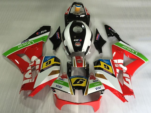 Descuento Carenados Moto Honda CBR600RR 2013-2023 - Blanco Rojo Verde Amarillo Negro Brillante Givi 6