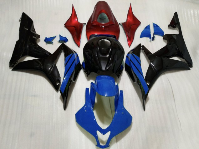 Descuento Carenados Moto Honda CBR600RR 2007-2008 - Rojo Azul Negro Brillante