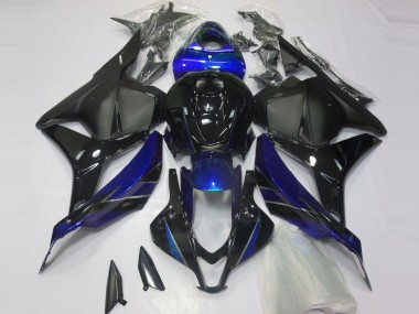 Descuento Carenado Moto Honda CBR600RR 2009-2012 - Azul Negro Brillante Negro Mate