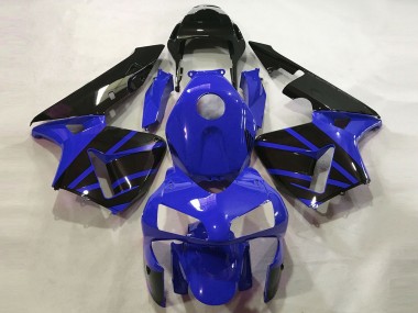 Descuento Carenados Moto Honda CBR600RR 2003-2004 - Azul Negro Brillante OEM Estilo