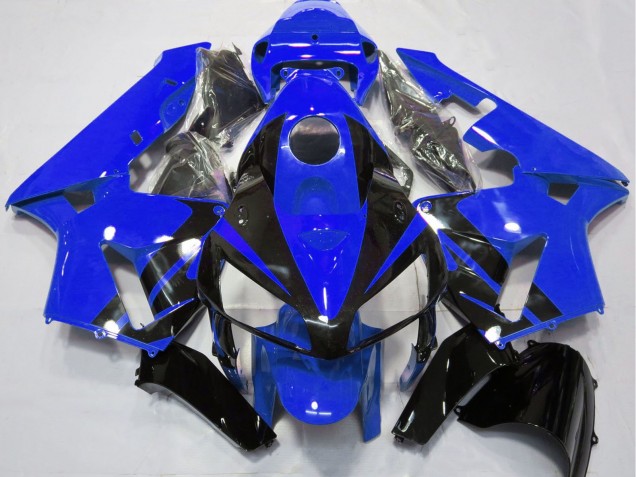 Descuento Carenados Moto Honda CBR600RR 2005-2006 - Azul Negro Brillante Diseño