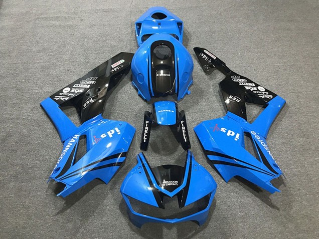 Descuento Carenados Moto Honda CBR600RR 2013-2023 - Azul Negro Brillante