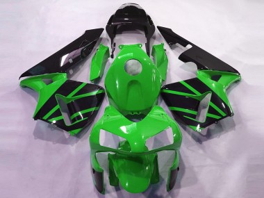 Descuento Carenados Moto Honda CBR600RR 2003-2004 - Verde Negro Brillante OEM Estilo