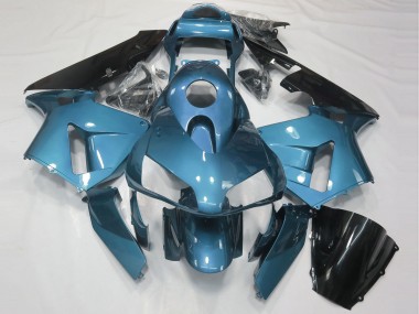 Descuento Carenado Moto Honda CBR600RR 2003-2004 - Azul Claro Negro Brillante