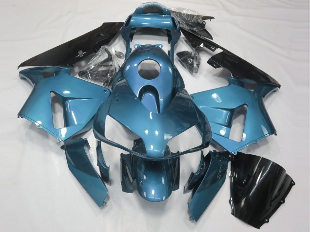 Descuento Carenado Moto Honda CBR600RR 2003-2004 - Azul Claro Negro Brillante
