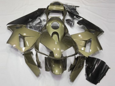 Descuento Carenados Moto Honda CBR600RR 2003-2004 - Oliva Negro Brillante