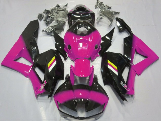 Descuento Carenados Moto Honda CBR600RR 2013-2023 - Rosa Negro Brillante Blanco Amarillo