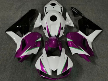 Descuento Carenados Moto Honda CBR600RR 2013-2023 - Blanco Rosa Verde Negro Brillante
