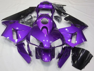 Descuento Carenado Moto Honda CBR600RR 2003-2004 - Púrpura Negro Brillante