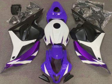 Descuento Carenados Moto Honda CBR600RR 2009-2012 - Blanco Púrpura Claro Azul Negro Mate