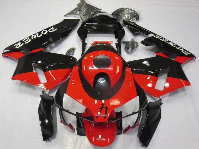 Descuento Carenados Moto Honda CBR600RR 2003-2004 - Rojo Negro Brillante Power