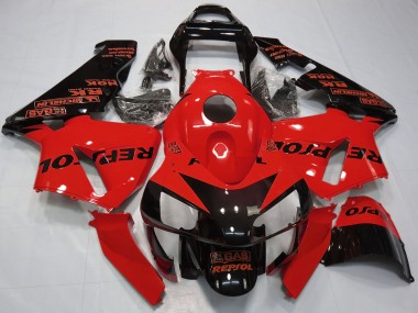 Descuento Carenados Moto Honda CBR600RR 2003-2004 - Rojo Negro Brillante Repsol