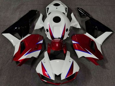Descuento Carenados Moto Honda CBR600RR 2013-2023 - Blanco Rojo Azul Negro Brillante