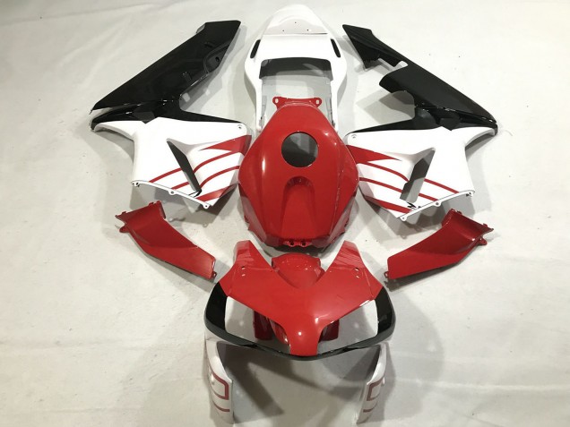 Descuento Carenados Moto Honda CBR600RR 2003-2004 - Blanco Rojo Negro Brillante