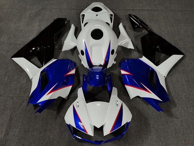 Descuento Carenados Moto Honda CBR600RR 2013-2023 - Blanco Azul Negro Brillante