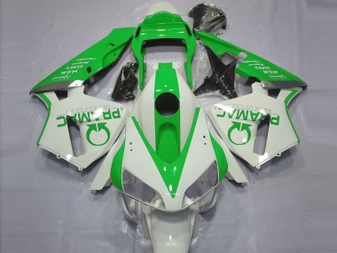 Descuento Carenados Moto Honda CBR600RR 2003-2004 - Blanco Verde Pramac