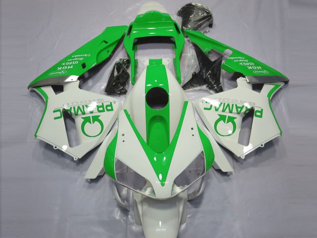 Descuento Carenados Moto Honda CBR600RR 2003-2004 - Blanco Verde Pramac
