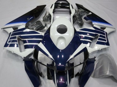 Descuento Carenados Moto Honda CBR600RR 2003-2004 - Blanco Azul Fade