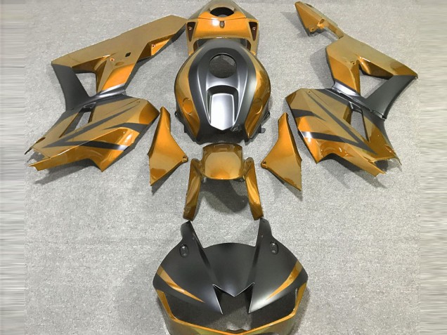 Descuento Carenados Moto Honda CBR600RR 2013-2023 - Oro Negro Mate