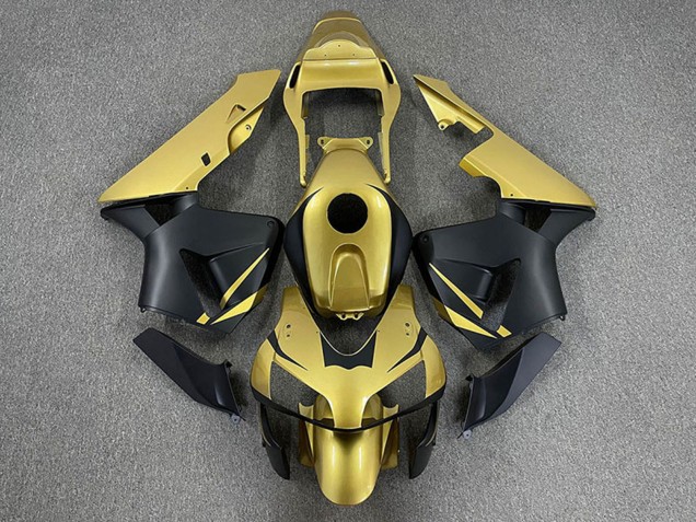 Descuento Carenados Moto Honda CBR600RR 2003-2004 - Oro Negro Mate