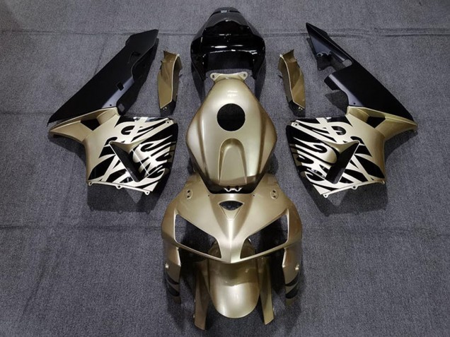 Descuento Carenados Moto Honda CBR600RR 2005-2006 - Oro Negro Blanco