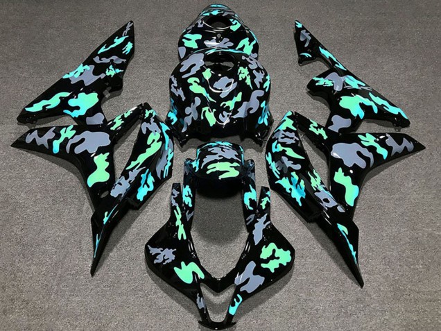 Descuento Carenados Moto Honda CBR600RR 2007-2008 - Verde Gris Camouflage