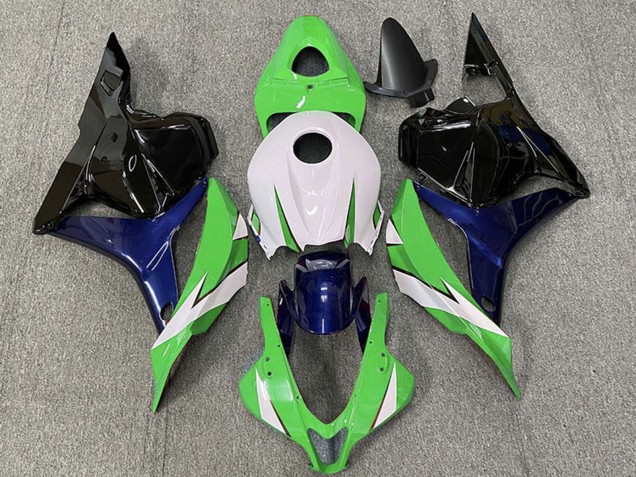 Descuento Carenados Moto Honda CBR600RR 2009-2012 - Blanco Verde Azul Negro Brillante