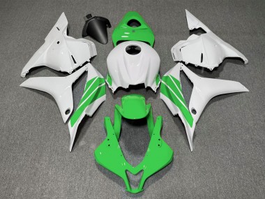 Descuento Carenados Moto Honda CBR600RR 2009-2012 - Blanco Verde Raya