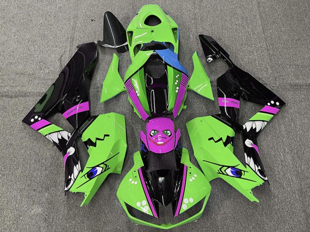 Descuento Carenados Moto Honda CBR600RR 2013-2023 - Verde Azul Púrpura Negro Brillante Tiburón