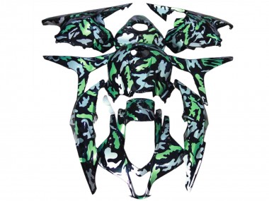Descuento Carenados Moto Honda CBR600RR 2009-2012 - Verde Gris Camouflage