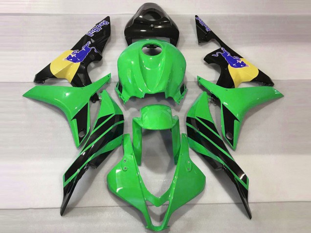 Descuento Carenados Moto Honda CBR600RR 2007-2008 - Verde Amarillo Negro Brillante Azul Toro