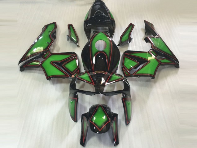 Descuento Carenados Moto Honda CBR600RR 2005-2006 - Verde Negro Rojo OutLínea