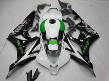 Descuento Carenados Moto Honda CBR600RR 2007-2008 - Blanco Verde Negro Brillante Hannspree
