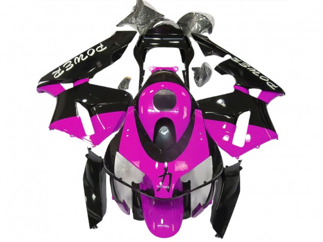 Descuento Carenados Moto Honda CBR600RR 2003-2004 - Hot Rosa Negro Brillante Power