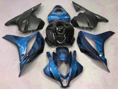 Descuento Carenados Moto Honda CBR600RR 2009-2012 - Azul Negro Brillante Negro Mate
