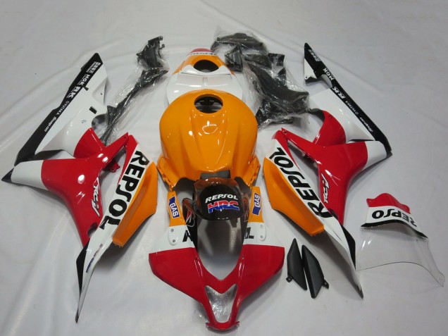 Descuento Carenados Moto Honda CBR600RR 2007-2008 - Naranja Blanco Rojo Negro Brillante Repsol