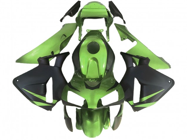 Descuento Carenados Moto Honda CBR600RR 2003-2004 - Lizard Verde Negro Mate