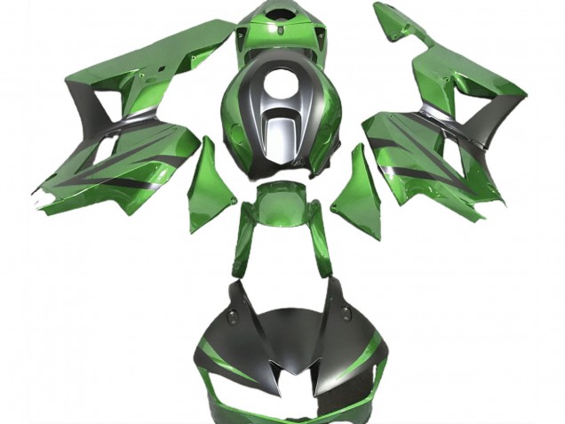 Descuento Carenados Moto Honda CBR600RR 2013-2023 - Lizard Verde Negro Mate