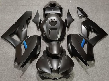 Descuento Carenados Moto Honda CBR600RR 2013-2023 - Negro Mate Azul Claro